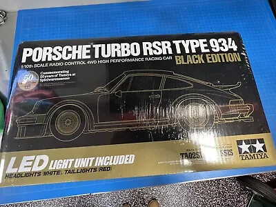 New Sealed Tamiya 1/10scale RC Porsche Turbo RSR Type 934 Black Edition TA02SW • $550