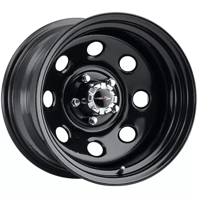 Vision 85 Soft 8 15x10 5x4.5  -39mm Gloss Black Wheel Rim 15  Inch • $102.99