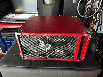 Phil Jones Bass C-2R Compact 2 2x5  Bass Cabinet - Red - Used • $289.99