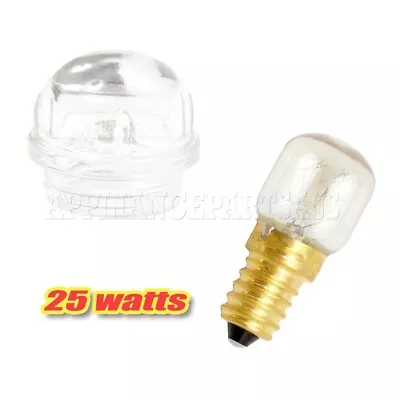 Oven Lamp Light Cover & 25watt Light Globe Suits Blanco Westinghouse Miele  • $21.49