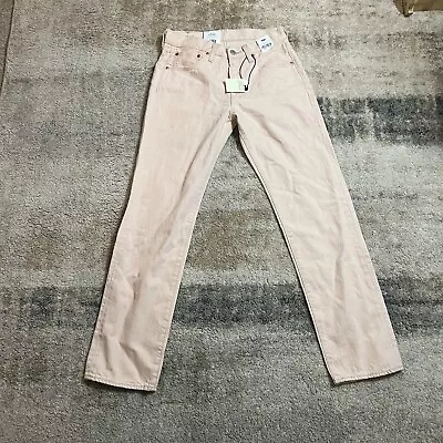 Levis 501 Fresh Men’s Light Pink  100% Cotton Straight Fit Jeans Size 28X30 • $34.99