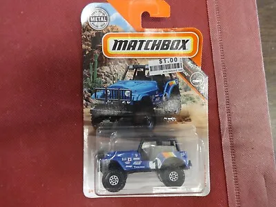 2018 Matchbox Blue 1960 Jeep 4x4 Mbx Off-road Series #16/20 Mb #109/125 • $9