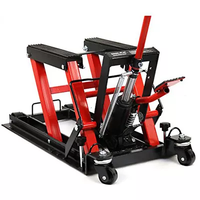 Motorcycle Workbench Lift Jack 1500lb 680kg Hydraulic ATV Stand Table Bench • $218.70