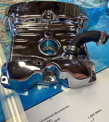 $60 • Buy 02-12 Harley VROD V-Rod REAR CYLINDER HEAD CAM COVER CHROME 17663-01K 17665-01K