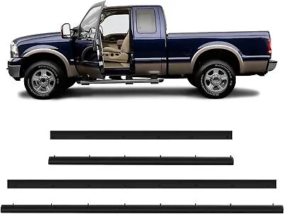 ✨Front & Rear Lower Door Weather Strip Seal For 99-16 Ford F250 F350 Crew Cab  • $32.72