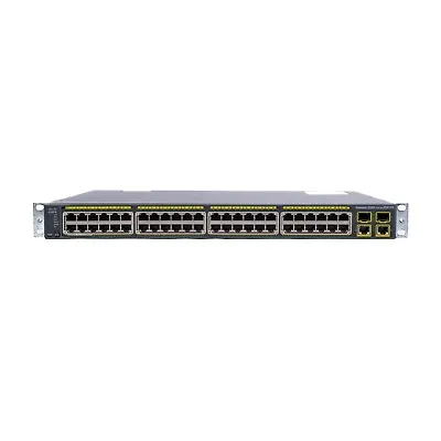 Cisco WS-C2960-48PST-L 48-Port 10/100 PoE 2x1000BT 2xSFP Network Ethernet Switch • £34.99