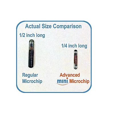 Pro-ID Microchip Pet Microchip MINI CHIP 134KHZ ISO • $11.25