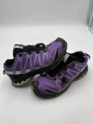 Salomon Xa Pro 3d Gtx Gore Tex Size 6.5 Purple Trail Running/Hiking Shoes • £49