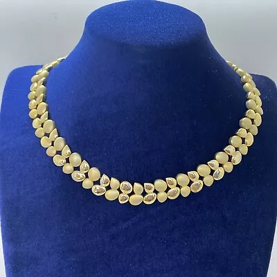 RETRO 80/90s Style Collar Necklace Gold Tone Chain Cleopatra Chunky Bold Party • £8.99