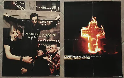 MARILYN MANSON 1999 DOUBLE SIDED PROMO POSTER For Last CD 18x24 NEVER DISPLAYED • $39.99