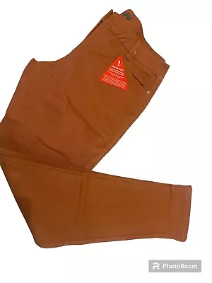 NWT UK 14  Stretch Skinny Tan/ Rust Jeans -South Leg 30” • £10