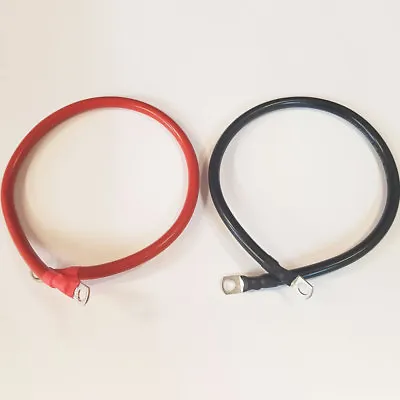 £12.50 • Buy 25mm2 170 Amp Battery Lead Power Strap Earth Leisure Cable Leads - 6 8 10 Lug