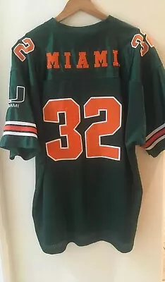 Colosseum Hurricanes University Miami #32 Stitched Football Jersey XL • $29.99