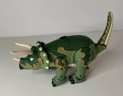 Fisher Price Imaginext Tank The Triceratops Dino Dinosaur Mattel 2004 Head Moves • $11.98