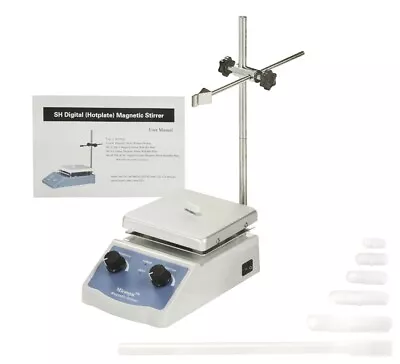 Analog Laboratory Magnetic Stirrer Hotplate With Five Stir Bars And A Retriever • $64