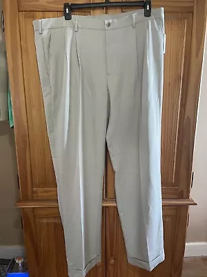 Van Heusen Classic Fit 42/34  Ivory Dress Pants Men's NWT • $13