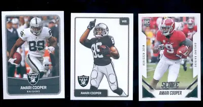 2015-2016 Panini AMARI COOPER Oakland Raiders 3-Card Sticker Lot Rookie • $2