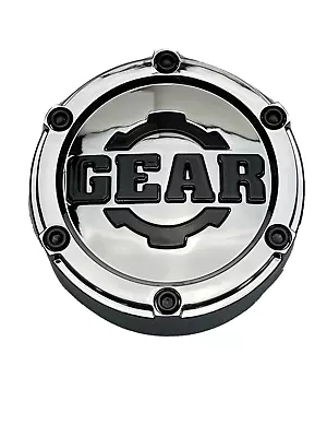 Gear Alloy Chrome W/Black Logo Snap In Wheel Center Cap 809K102 • $29.99