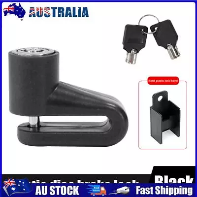 AU Electric Scooter Disc Brake Lock Anti Theft With Lock Frame For M365 (Black) • $8.78