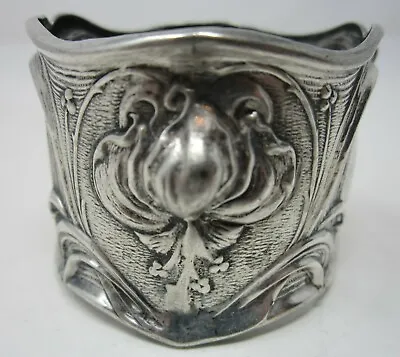 Sterling Silver Napkin Ring  Lily  Pattern FM Whiting  D  Monogram Large C. 1910 • $220.50