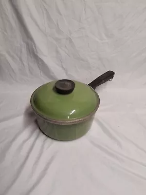 Vintage CLUB Avocado Green Aluminum 2 QT Saucepan Sauce Pot Pan With Lid • $24.88