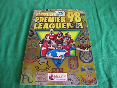 Merlin's Premier League 98 Sticker Album • £20