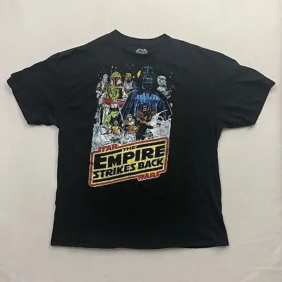 $6.99 • Buy Star Wars Empire Strikes Back T-Shirt Men’sS Size XL Black Retro Style Tee