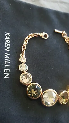 Karen Millen Rose Gold With Crystals Bracelet   • £45