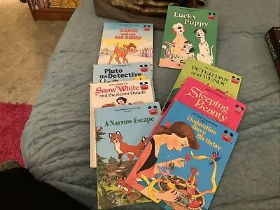 Lot Of 8 Vintage Disney Wonderful World Of Reading Hardcover Books • $19.99