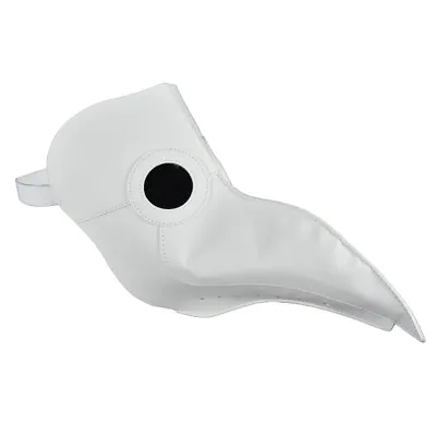 White Victorian Plague Doctor Mask Bird Beak Nose Halloween Steampunk Costume • $17.99