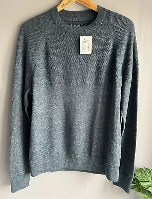 Grayers Crew Neck Linen Wool Blend Jumper/  Sweater Small New • £14