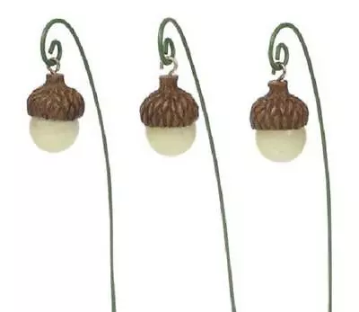 Miniature Dollhouse Fairy Garden Set Of 3 Glow Acorns - Buy 3 Save $5 • $12.95