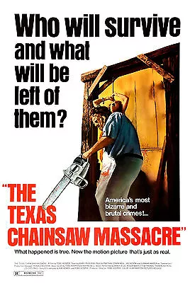 The Texas Chainsaw Massacre 1984 Movie Poster |4 Sizes| Retro Horror Art Dvd • $34.95
