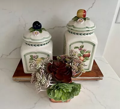 Villeroy Boch French Garden Canisters Set Of 2  • $65