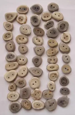 50 Vintage DEER ANTLER BUTTONS • $30