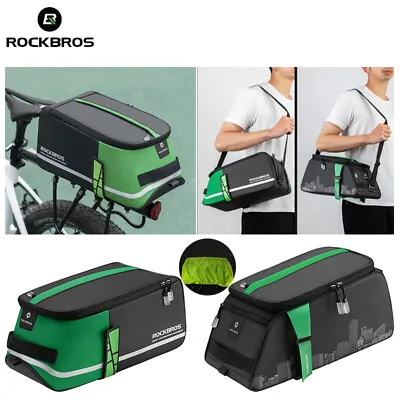 ROCKBROS Cycling Bicycle Rear Rack Pannier Bag Bike Trunk Bag Seat Storage Bag • $45.99