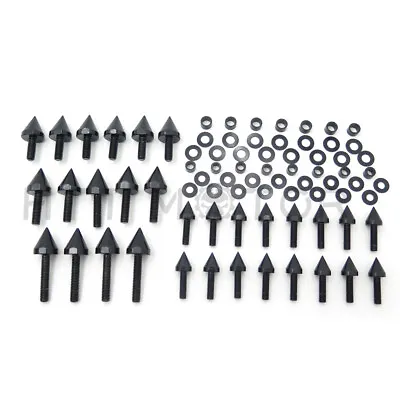 Black Motorcycle Steel Fairing Bolts Kit For SUZUKI 00-03 GSXR750 01-02 GSXR1000 • $23.75