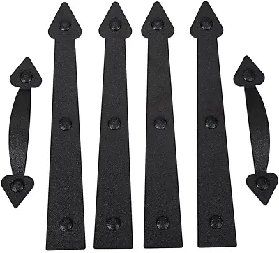 Magnetic Decorative Garage Door Curb Appeal Faux Hinges Handles Hardware Kit  • $25.99