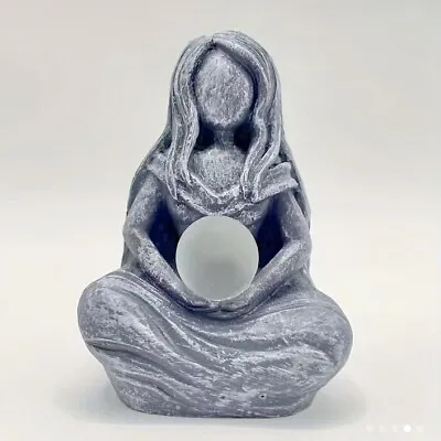 Moon Goddess Statue Handmade Wiccan Pagan • £6.95