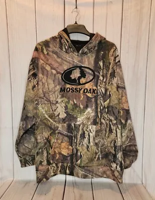 Mossy Oak Camoflouge Hunting Pullover Performance Fleece Hoodie Men’s Size 2XL • $14.95