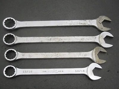 Vintage MAC Tools 4pc SAE Combination Wrench 13/16  To 1  CW Made In USA • $59.97