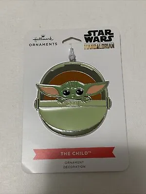 Hallmark Super Star Wars Mandalorian Baby Yoda Metal Ornament/Backpack Clip • $10