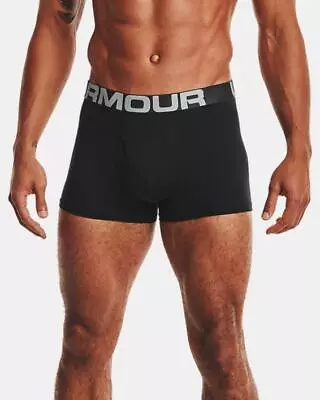 Under Armour Men's Charged Cotton Boxerjock 2 Pr New Black Sz 5xl • £36.72