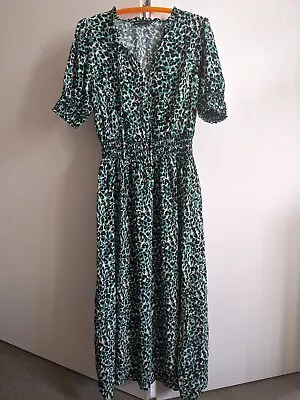 Green Summer Long Maxi Dress Size 12 Marks And Spencer  • $31.38