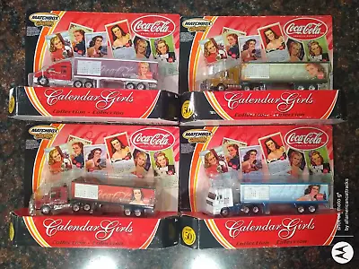 Four Matchbox Collectibles Coca-cola Calendar Girls Collection Tractor Trailers • $30