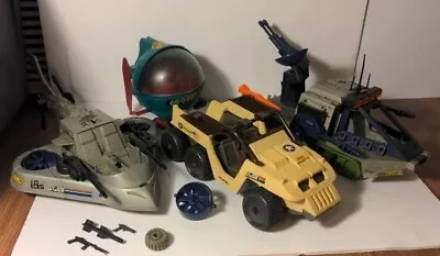 VINTAGE GI Joe Vehicle Lot- Vindicator Sky Sweeper Desert Fox BUGG Pod • $40