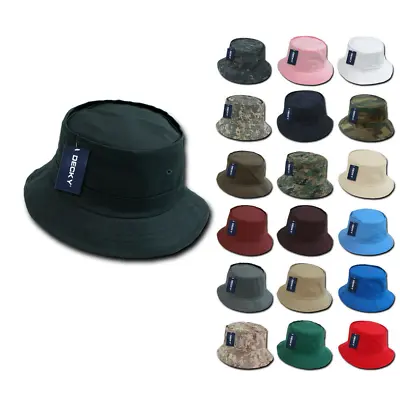 Decky Fisherman's Bucket Hats Caps Constructed Cotton Fishing Hunting Unisex • $13.95