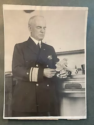 1924 Press Photo Admiral William Moffett Commander Of Navy North Pole Expedition • $74.95