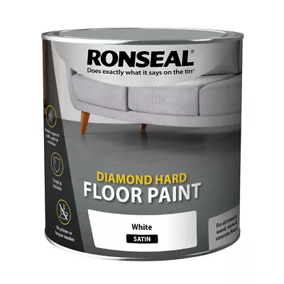 Ronseal Diamond Hard Floor Paint - Satin - All Colours And Sizes • £37.03