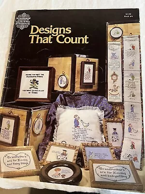 Designs That Count By Gloria & Pat Book #6 Cross Stitch Patterns Vintage 1987 • $2.75
